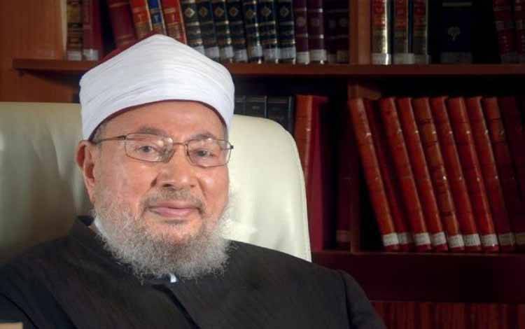 Cendekiawan Muslim Sheikh Yusuf Al Qaradawi. (ANTARA/Twitter/@alqaradawy)