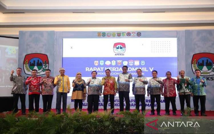 Pembukaan Rakerwil Apeksi V Regional Kalimantan di Kota Banjarmasin, Kamis (29-9-2022). ANTARA/HO-Apeksi