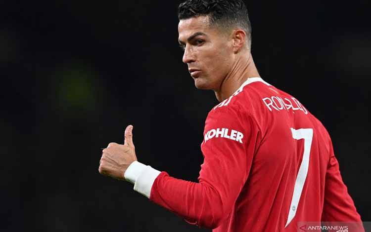 Striker Manchester United asal Portugal Cristiano Ronaldo (AFP/PAUL ELLIS)