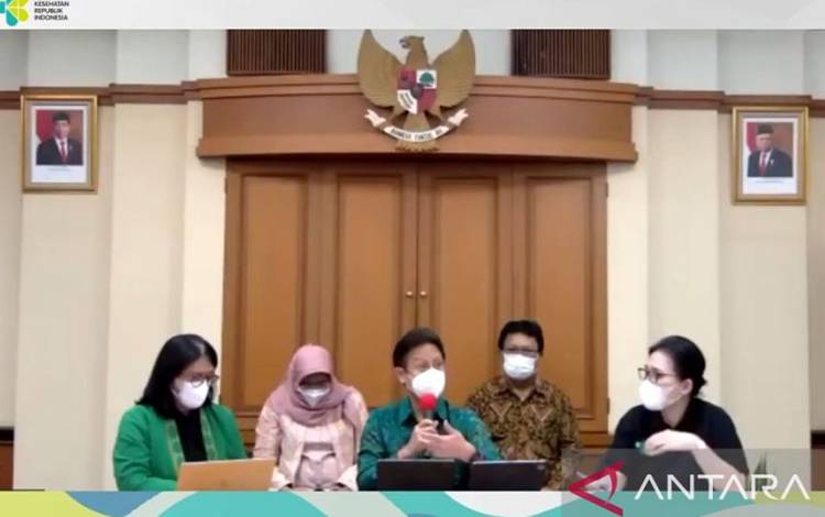 Tangkapan layar - Menteri Kesehatan Budi Gunadi Sadikin dalam agenda konferensi pers terkait AKI yang diikuti dalam jaringan di Jakarta, Jumat (21/10/2022). (ANTARA/Andi Firdaus).
