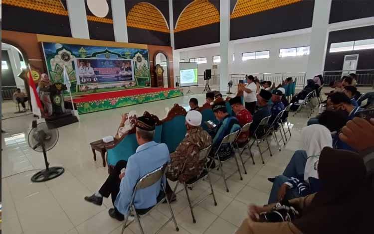 Wakil Bupati Kotim Irawati saat membuka kegiatanpenyuluhan narkoba dan pergaulan bebas tingkat remaja se-Kotim, Selasa, 08 November 2022