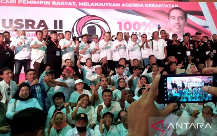 Suasana Musyawarah Rakyat (Musra) ke-6 di Gedung Celebes Convention Center (CCC), Jalan Tanjung Bunga Metro, Makassar, Sulawesi Selatan (Sulsel), Sabtu (12/11/2022). ANTARA