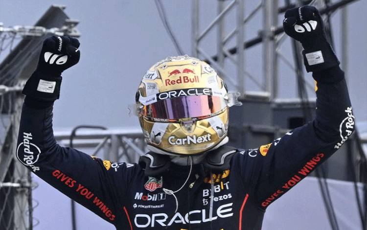 Pebalap Red Bull Racing Max Verstappen. (Photo by Rodrigo ARANGUA / AFP) (AFP/RODRIGO ARANGUA)