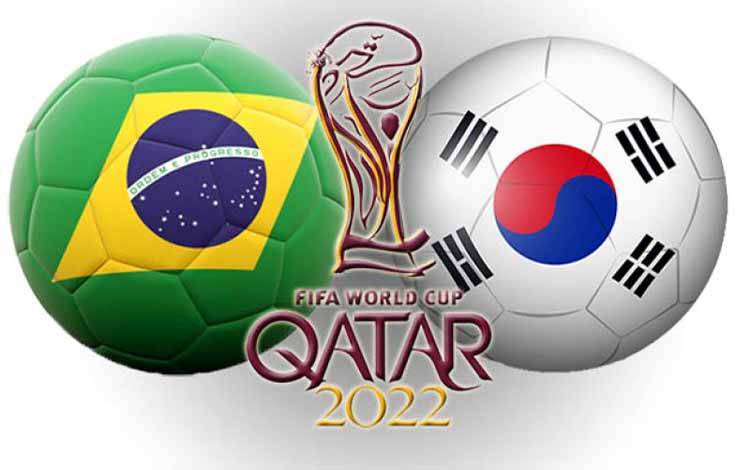 Ilustrasi 16 besar Piala Dunia 2022: Brazil vs Korea Selatan (ANTARA/Juns)