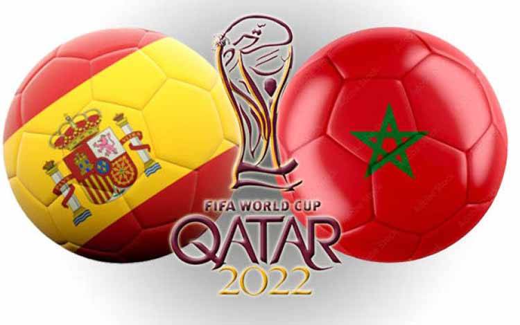 Ilustrasi - Preview 16 besar Piala Dunia 2022: Spanyol vs Maroko (ANTARA/Juns)