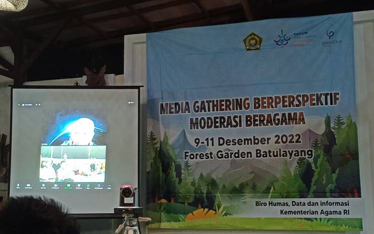 Suasana Media Gathering Moderasi Beragama yang diselenggarakan Kementerian Agama di Bogor, Jawa Barat, Sabtu (10/12/2022) (ANTARA/Asep Firmansyah)