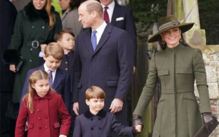 Pangeran William, Kate Middleton, Pangeran George, Putri Charlotte dan Pangeran Louis (ANTARA/Instagram @theroyalfamily)
