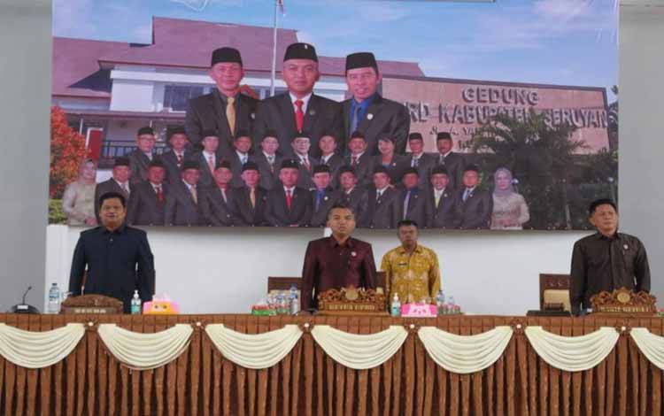DPRDSeruyanmenggelar Rapat Paripurna dengan agenda Tutup Sidang Tahun 2022 dan Buka Sidang Tahun 2023 (Foto: Ist)