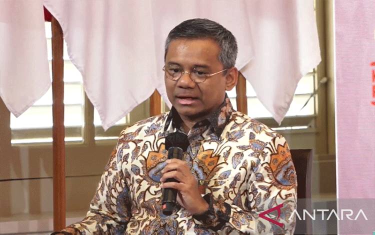 Wakil Menteri Keuangan (Wamenkeu) Suahasil Nazara dalam Rapat Koordinasi Nasional Penanganan COVID-19 dan Pemulihan Ekonomi Nasional di Jakarta, Kamis (26/01/2023). (ANTARA/Agatha Olivia Victoria)