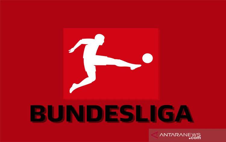 Logo kompetisi sepak bola Bundesliga Jerman. (ANTARA/Gilang Galiartha)