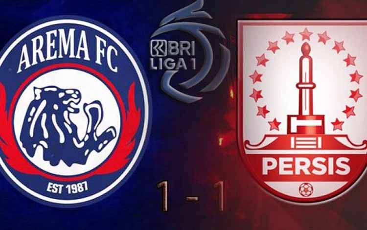 Arema FC bermain imbang 1-1 kontra Persis Solo pada pekan ke-30 Liga 1 Indonesia di Stadion Maguwoharjo, Sleman, Rabu (15/3/2023) (ANTARA/Juns)