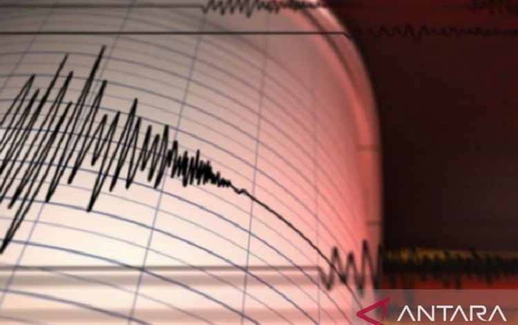 Ilustrasi - Seismograf mencatat kekuatan gempa bumi. (ANTARA/HO-BMKG.)