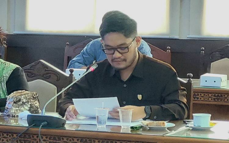 Anggota Komisi IV DPRD Kalteng, Bryan Iskandar. (FOTO: DONNY D)