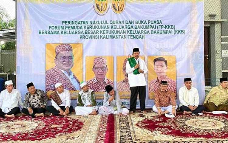 Peringatan Nuzulul Quran keluarga besar Kerukunan Keluarga Bakumpai Provinsi Kalimantan Tengah di Sekretariat KKB Jalan G Obos Palangka Raya, Minggu, 9 April 2023. (FOTO: IST)