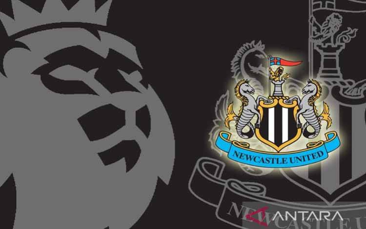Ilustrasi logo klub sepak bola Inggris, Newcastle United. (ANTARA/Gilang Galiartha)