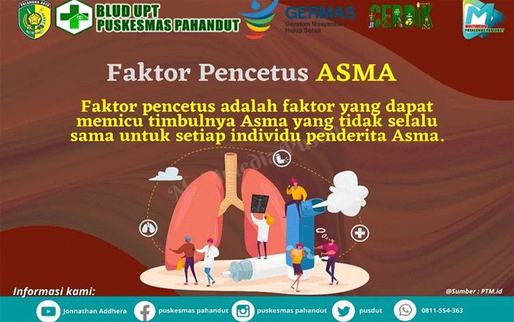  Foto faktor pencetus asma (FOTO : BLUD UPT PUSKESMAS PAHANDUT)