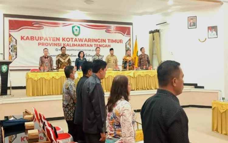 Tim Pansus RTRWP DPRD Kalteng ketika melakukan melakukan konsultasi publik ke Kabupaten Kotim terkait Raperda RTRWP Kalteng tahun 2023-2043, baru-baru ini. (FOTO: DPRD KALTENG)