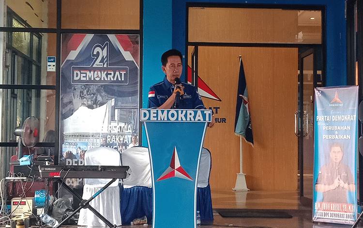 Ketua DPD Partai Demokrat Kalimantan Tengah Nadalsyah. (FOTO: DEWIP)