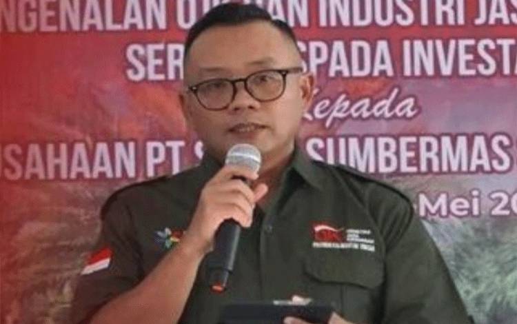 Kepala OJK Provinsi Kalimantan Tengah, Otto Fitriandy. (FOTO: Rilis OJK Kalteng)