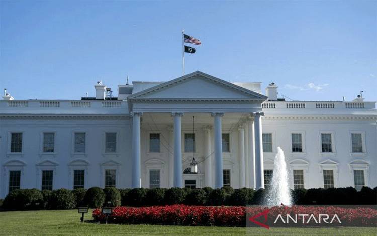 Gedung Putih di Washington DC, Amerika Serikat. ANTARA/Xinhua/Liu Jie/am.