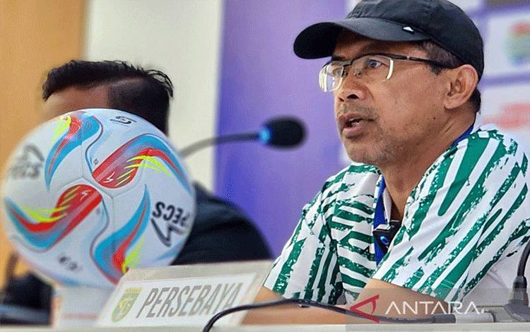 Pelatih Persebaya Surabaya Aji Santoso (ANTARA/ I.C.Senjaya)