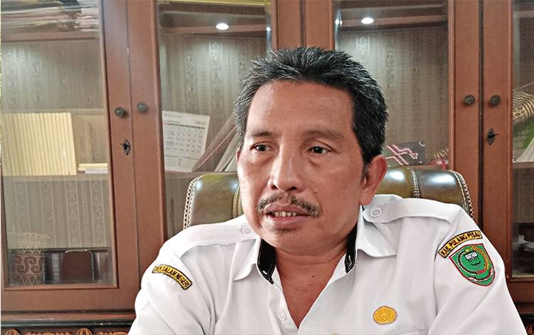 Elieser Jaya, Kepala Disperindagkop an UMKM Pulang Pisau. ( FOTO : M PRADILA KANDI )