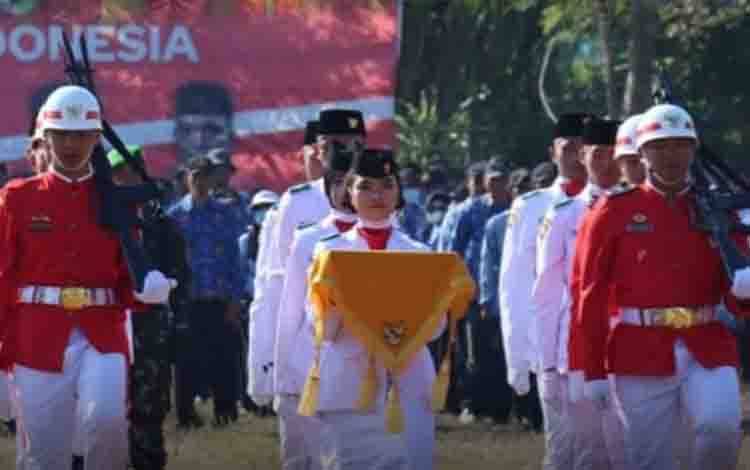 Pasikbraka pada Upacara Peringatan HUT ke-78 Kemerdekaan Republik Indonesia di Kabupaten Kapuas, Kamis, 17 Agustus 2023. (FOTO: IST)