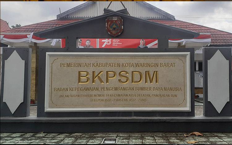 Kantor BKPSDM Kabupaten Kobar, Selasa, 29 Agustus 2023 (FOTO: NURITA)