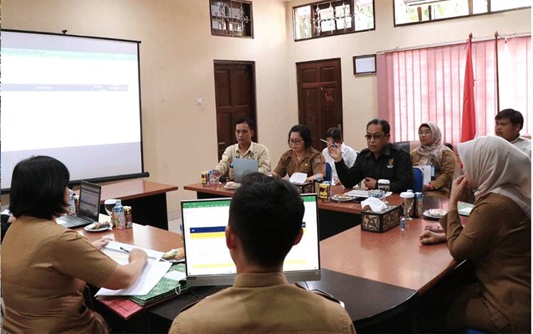 Visitasi Monitoring dan Evaluasi Keterbukaan Informasi Publik BKD Kalteng. (FOTO: IST)