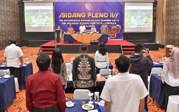 Kegiatan Rapat Komisi dan Sidang Pleno IV TKPSDA di M. Bahalap Hotel, Palangka Raya, Rabu, 27 September 2023. (FOTO: IST)