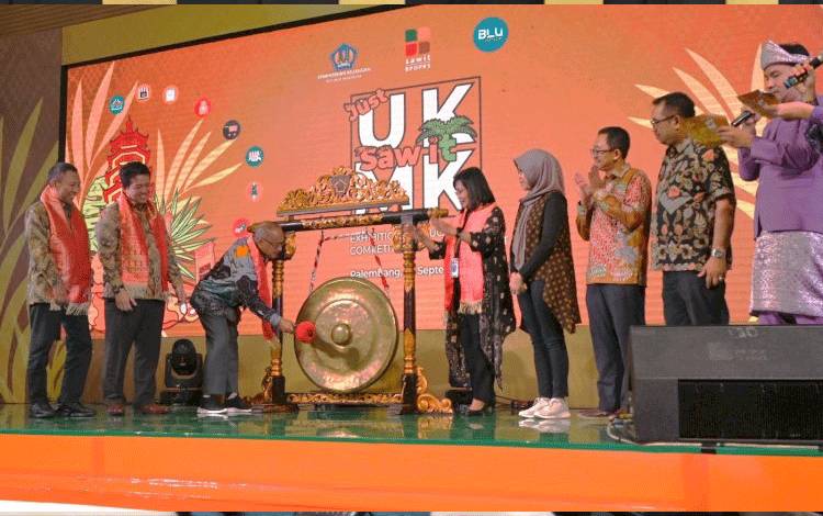 Kegiatan Gebyar UKMK berbasis sawit dalam mendukung UKMK sawit Go International di Palembang pada 29 September sampai dengan 1 Oktober 2023.(FOTO: Rilis BPDPKS)