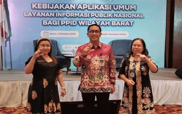 Kepala Bidang PIP, Erwindy beserta Laura Andalina dan Nopianti S.Basirun di JW Marriot Hotel Medan Sumatera Utara. (FOTO: IST)