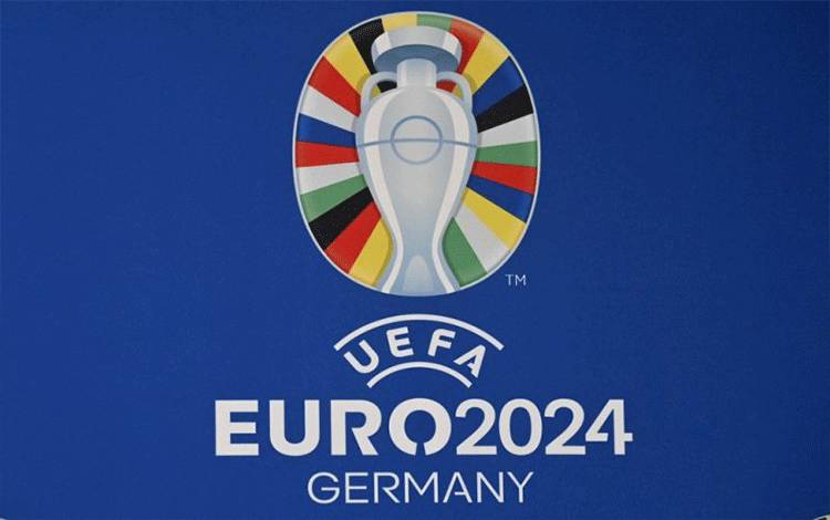 LogoUEFA Euro 2024 (AFP/JOHN MACDOUGALL)