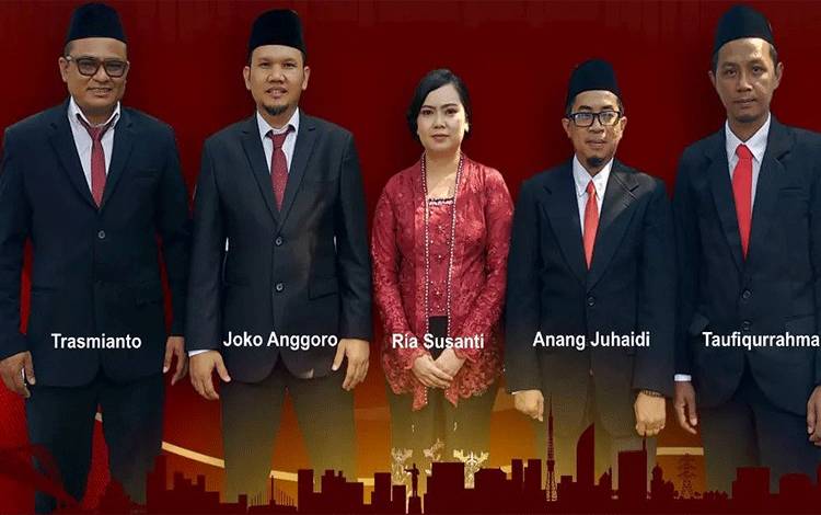 Anggota KPU periode 2023-2028 (Foto:Humas KPU Kota Palangka Raya)