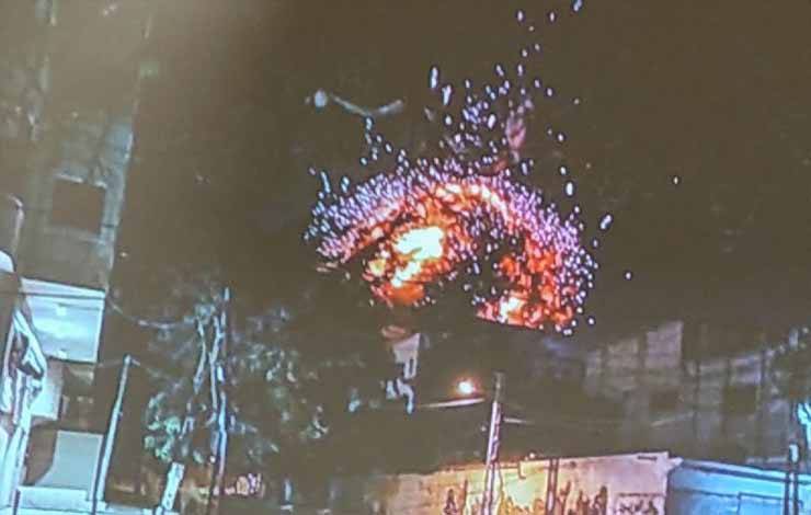 Ilustrasi - serangan rudal. Gedung Kantor Berita Anadolu Turki di Gaza Palestina yang dibom dengan rudal pada Sabtu (5/5/2023) malam waktu setempat. (Dok Anadolu)