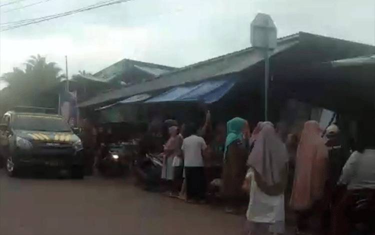 Pasar Kebun Kopi, Kecamatan Jambi Selatan menjadi lokasi penemuan jasad bayi laki-laki, Sabtu (23/12/2023). ANTARA/Tuyani.