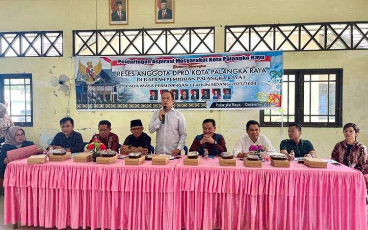 Reses anggota DPRD Palangka Raya di Dapil I. (FOTO: IST)
