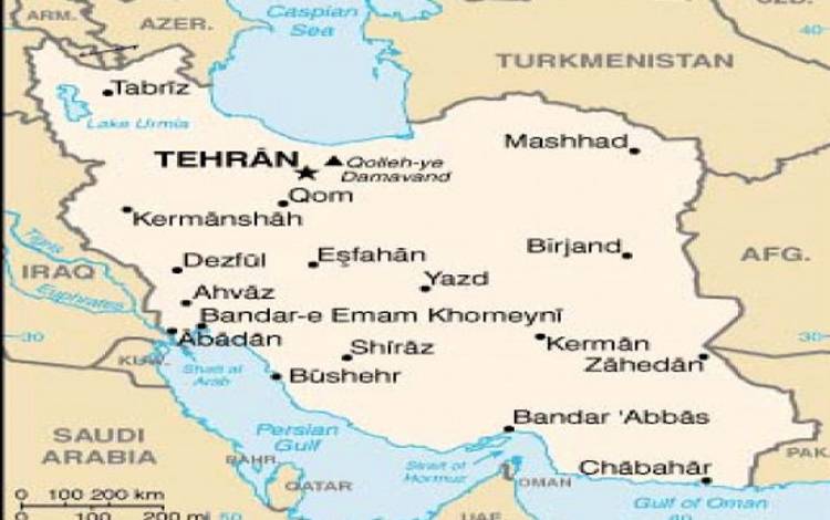 Peta Iran - (wikipedia)