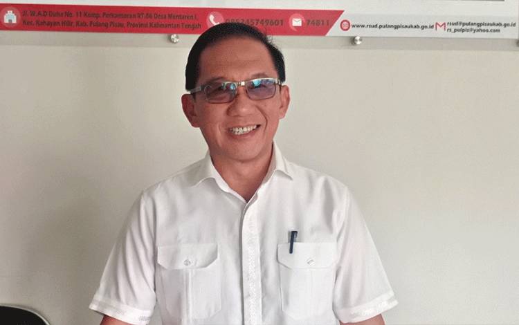 Direktur Badan Layanan Umum Daerah Rumah Sakit Umum Daerah (BLUD RSUD) Pulang Pisau, dr Muliyanto Budihardjo. (FOTO : M PRADILA KANDI)