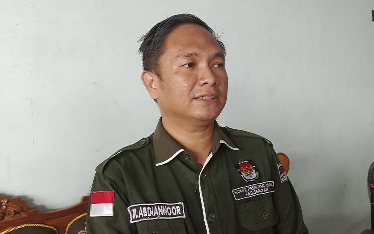 Ketua KPU Seruyan M Abdiannoor. (FOTO: Fahrul) 