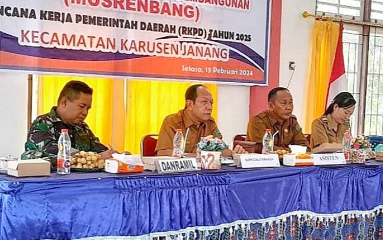 Musrenbangcam di Kecamatan Karusen Janang Kabupaten Barito Timur, Selasa, 13 Februari 2024. (FOTO: DISKOMINFOPS BARTIM)
