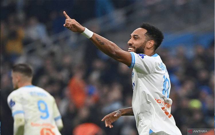 Striker Marseille Pierre-Emerick Aubameyang. (AFP/SYLVAIN THOMAS)