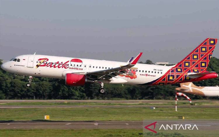 Ilustrasi - Pesawat Batik Air hendak lepas landas atau take off. ANTARA/HO-BKIP Kemenhub/am.
