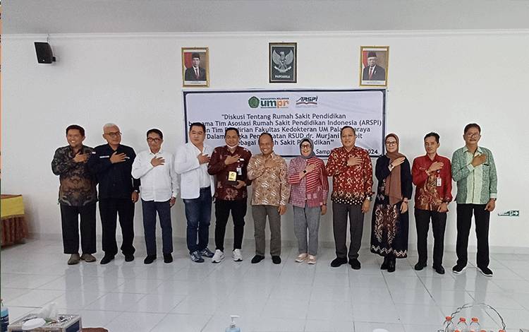Kunjungan Asosiasi Rumah Sakit Pendidikan Indonesia dalam rangka mempersiapkan rumah sakit pendidikan untuk fakultas kedokteran UMPR di RSUD dr Murjani Sampit, Jumat, 9 Maret 2024. (FOTO: DEWIP)