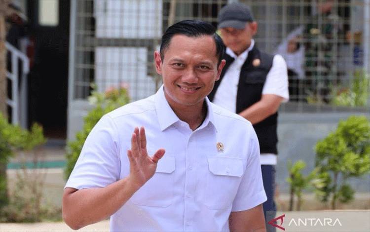Menteri ATR/BPN Agus Harimurti Yudhoyono (AHY). ANTARA/HO-dokumen Biro Hubungan Masyarakat Kementerian ATR/BPN