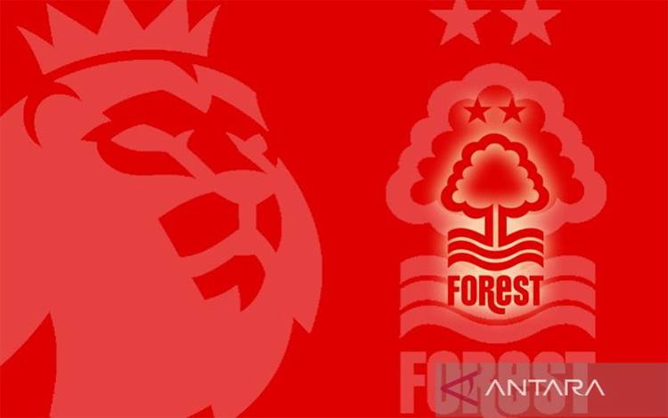 Ilustrasi logo klub sepak bola Inggris, Nottingham Forest. (ANTARA/Gilang Galiartha)