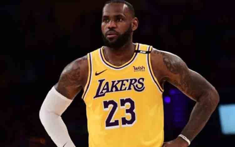 LeBron James kembali mengenakan nomor 23 untuk Los Angeles Lakers. ANTARA/HO-NBA