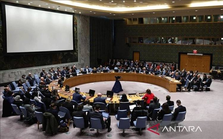 Suasana ruang rapat PBB (ANTARA/Anadolu) (ANTARA/Anadolu)