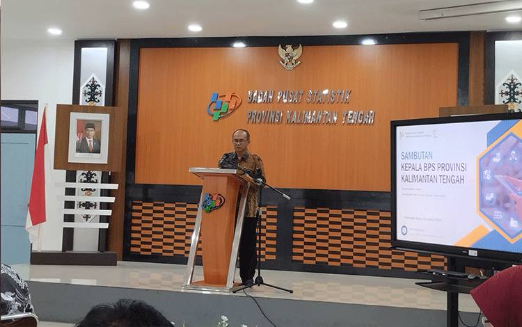 Kepala Badan Pusat Statistik atau BPS Provinsi Kalimantan Tengah, Eko Marsoro. (FOTO: TESTI PRISCILLA)