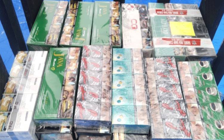 Bea Cukai Geledah Gudang Rokok Ilegal di Sampit, ini Hasilnya